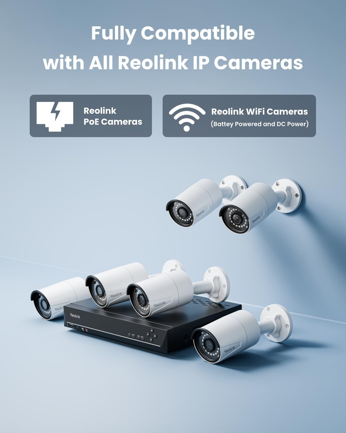 REOLINK 8CH 5MP Super HD Home Security Camera System RLK8-410B6-5MP