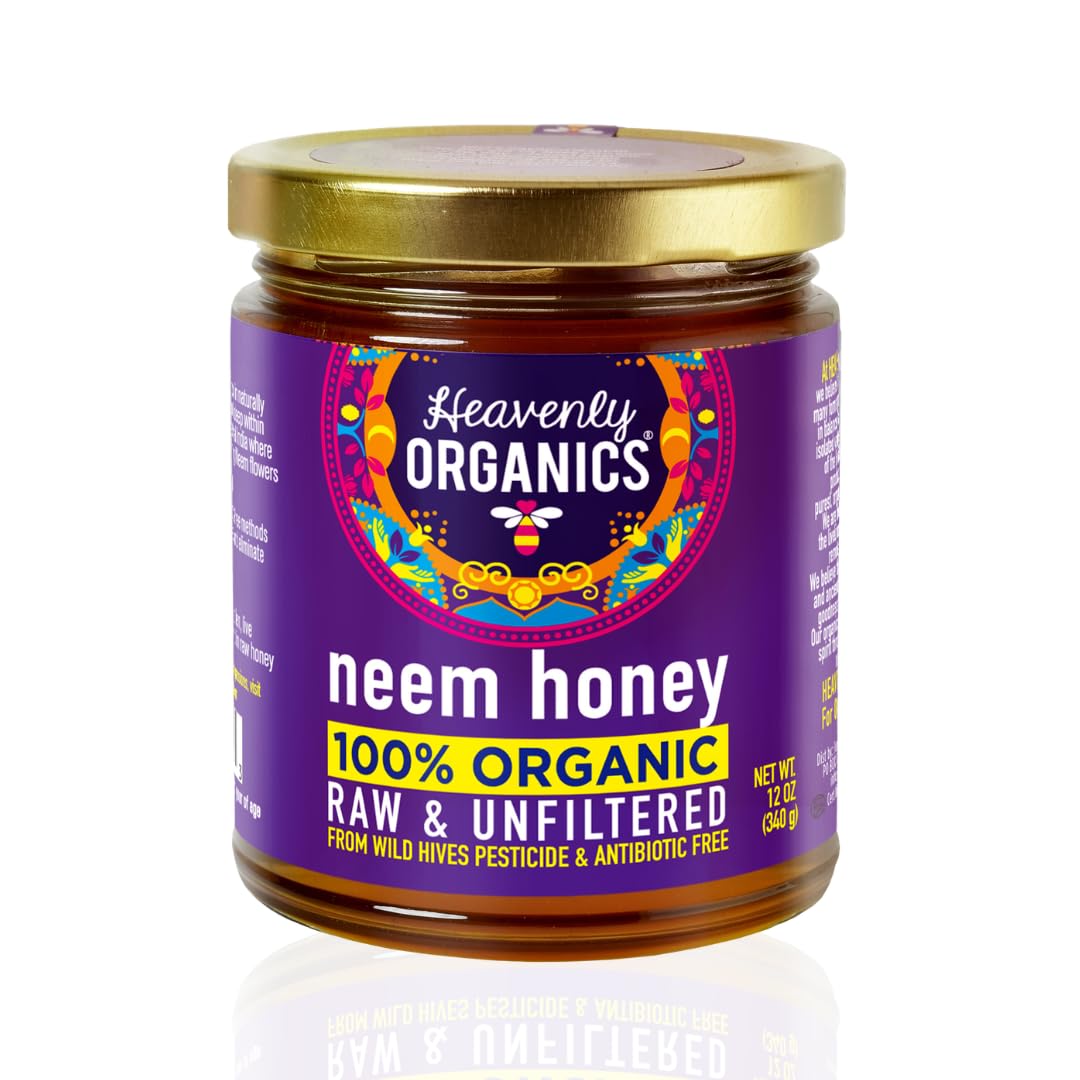 Heavenly Organics Organic Wild Forest Raw Neem Honey - 12 oz