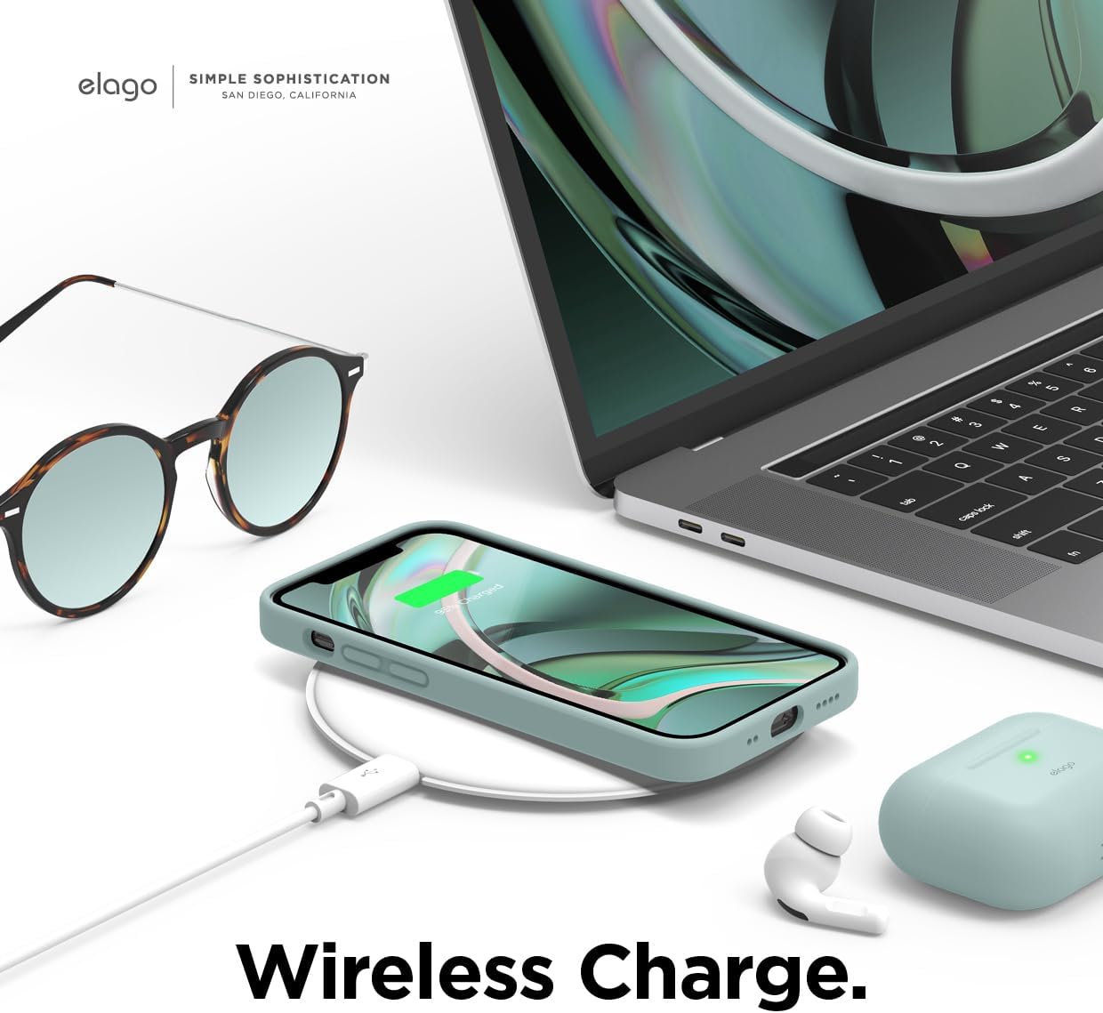 elago Premium Liquid Silicone Case for iPhone 12 Mini Lavender