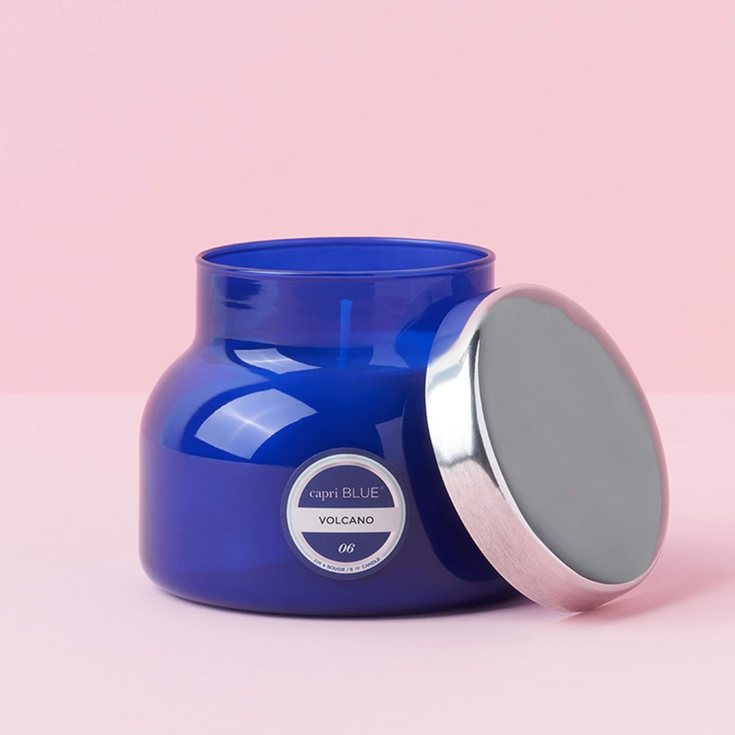 Capri Blue Volcano Scented Candles - Luxury Glass Jar Candles for Home Scented with Tropical Fruit & Sugared Citrus - Soy Wax Blend - Blue Color (19 oz)
