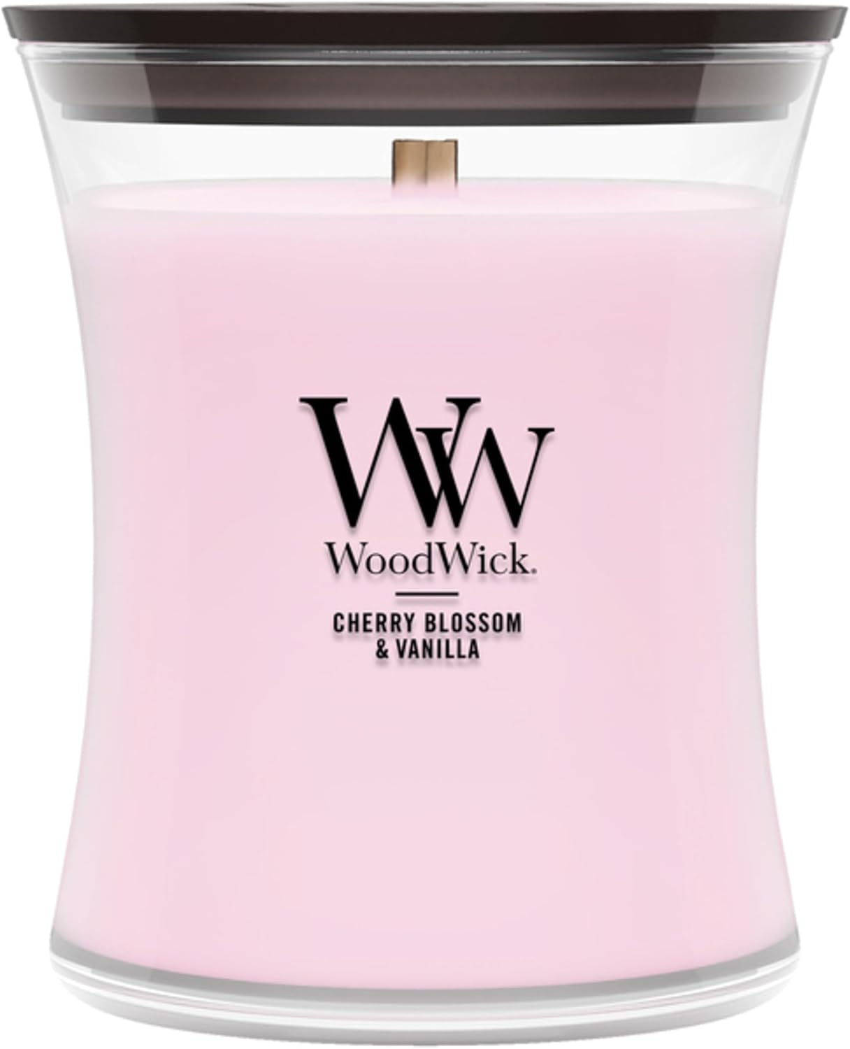WoodWick Fireside Holiday Candle Gifts for Women and Men, 9.7 oz Medium Hourglass Candle with Crackling Wick