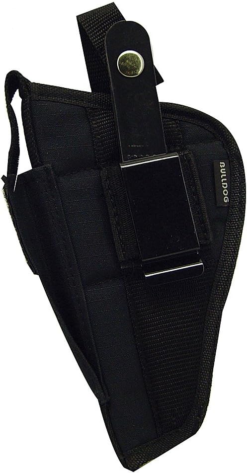 Bulldog Cases Nylon Hip Holster|Sizes for Revolver and Semi-Auto| Fits Glock, S&W, Ruger, Springfield, Taurus |