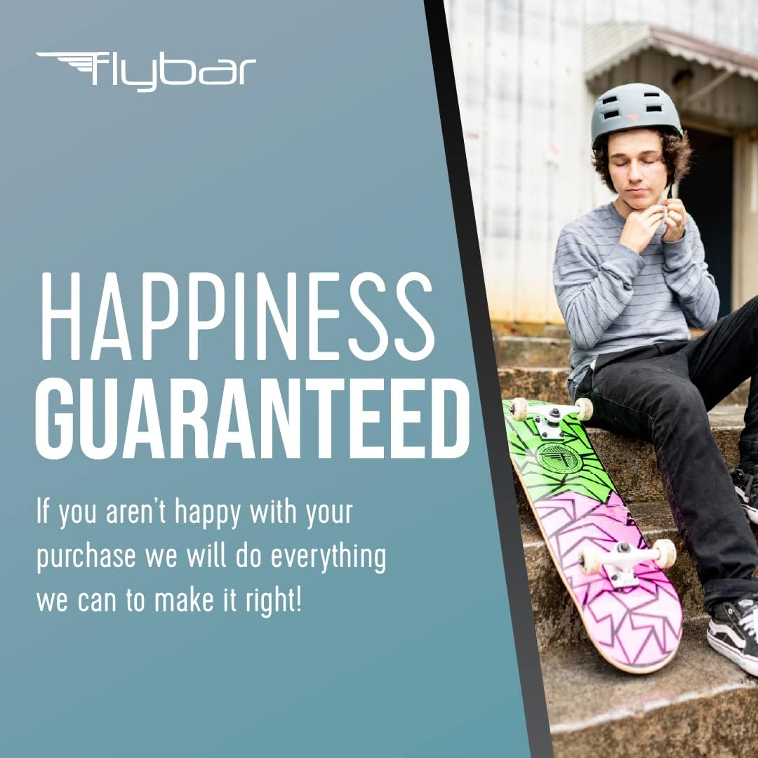 Flybar Bike Helmet- Multi Sport Dual Certified Adjustable Dial, Lightweight Skateboard Helmet, Roller Skating, Pogo, Electric Scooter, Snowboard, Boys and Girls Kids- Adults Helmets