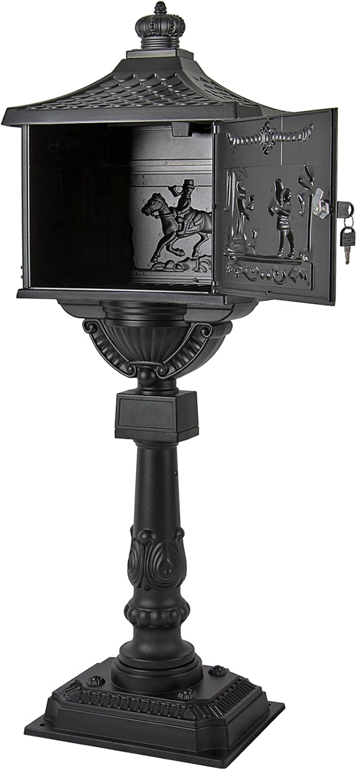 Polar Aurora Mailbox Cast Aluminum Bronze Mail Box Postal Box Security Heavy Duty New