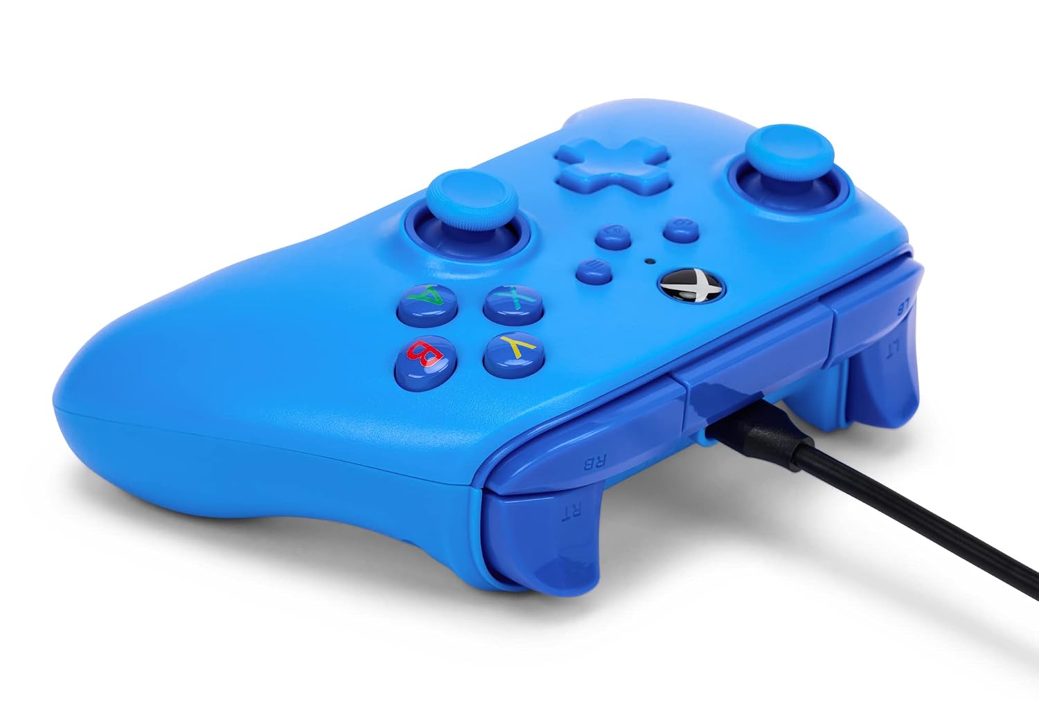 PowerA Wired Controller for Xbox Series X|S - blue, gamepad, video game/gaming controller, works with Xbox One, Officially Licensed