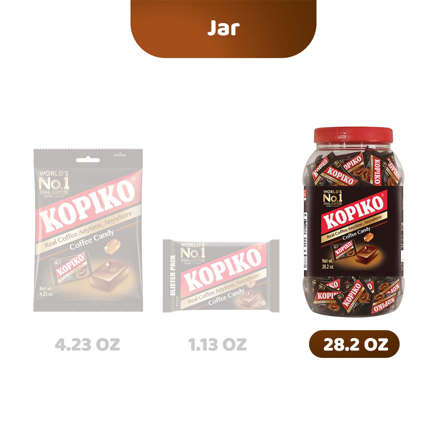 Kopiko Cappuccino Candy – Pocket Coffee Hard Candy (2-Pack 28.2oz) | Take-out pocket coffee for every occasion – made from Indonesia's finest