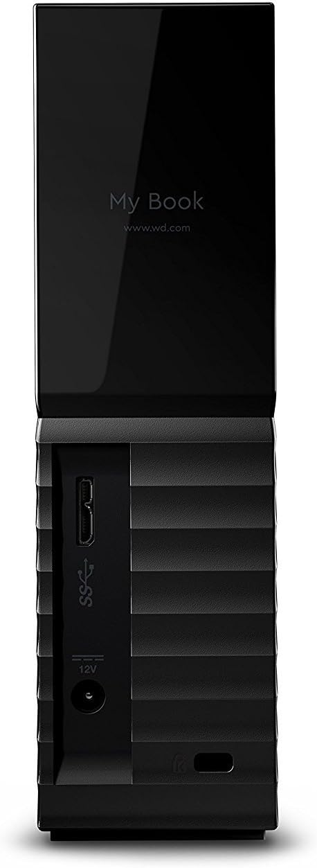 Western Digital 6TB My Book Desktop External Hard Drive, USB 3.0, External HDD with Password Protection and Auto Backup Software - WDBBGB0060HBK-NESN