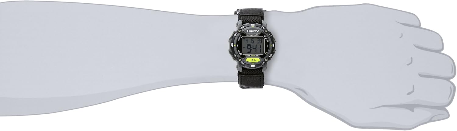 Armitron Sport Unisex Digital Chronograph Nylon Strap Watch