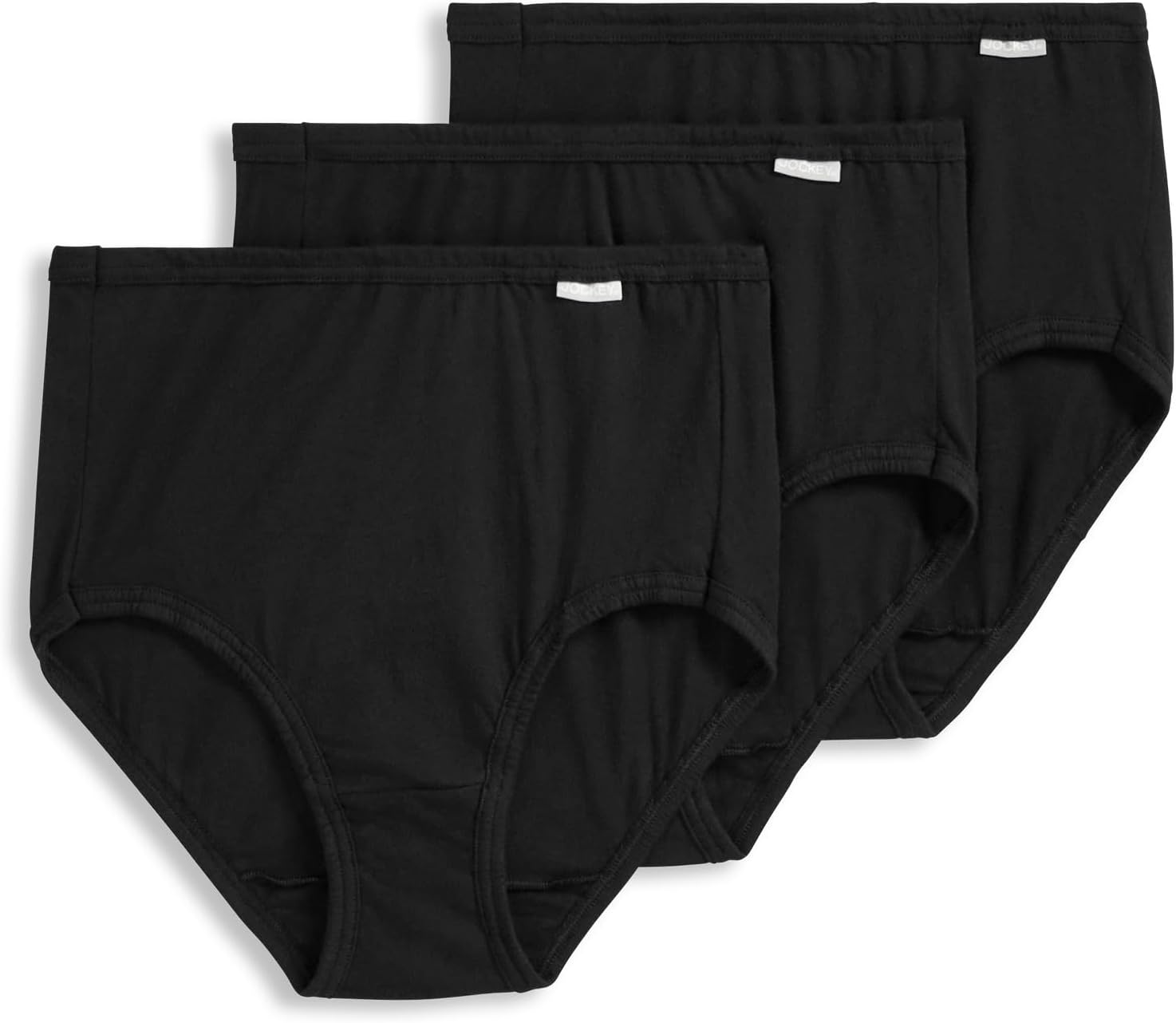 Jockey Women's Underwear 100% Cotton Elance Brief - 3 Pack