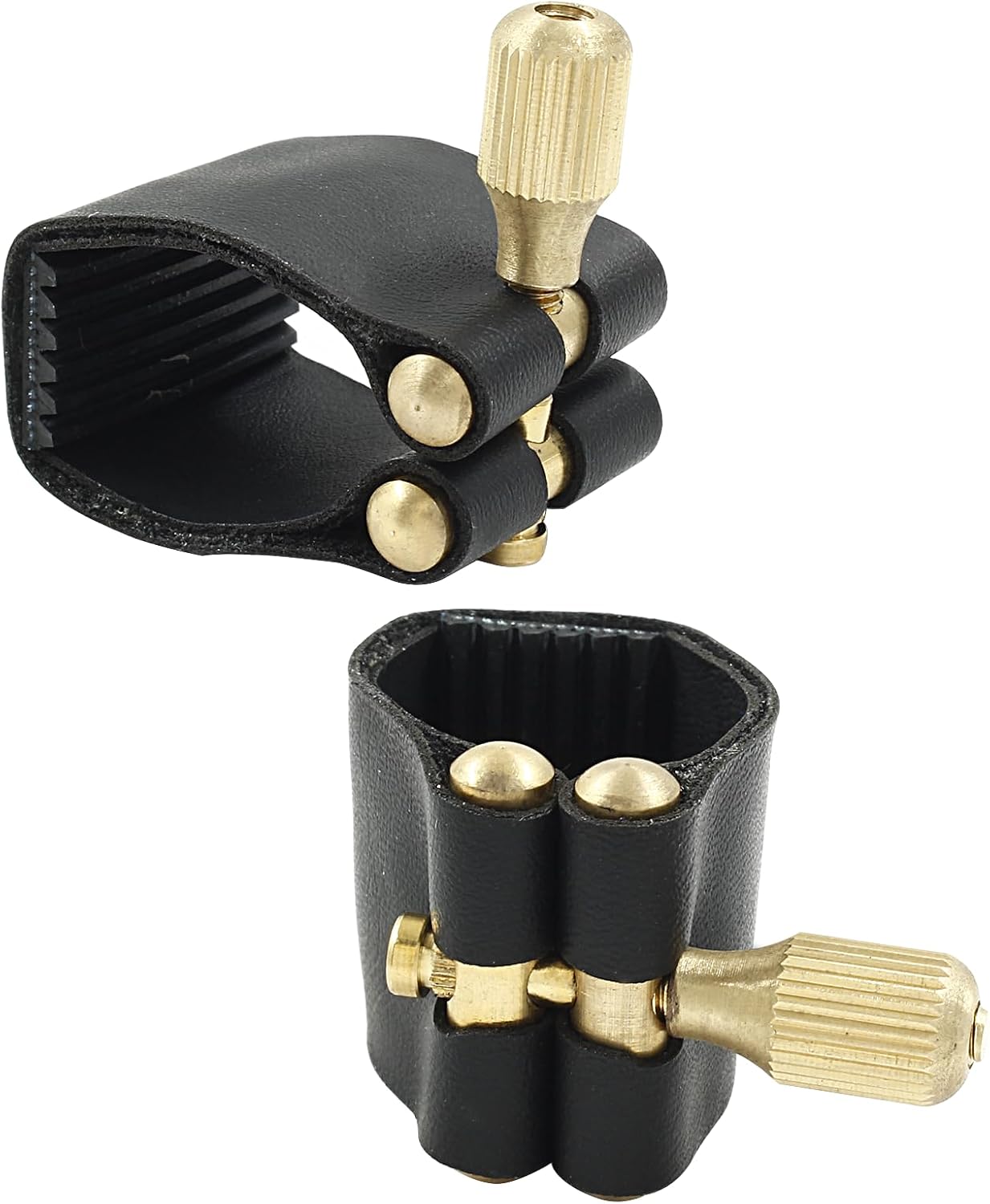 Bonsicoky Alto Sax Mouthpiece Ligature, Black | Fastener Accessory Part, For Saxophone