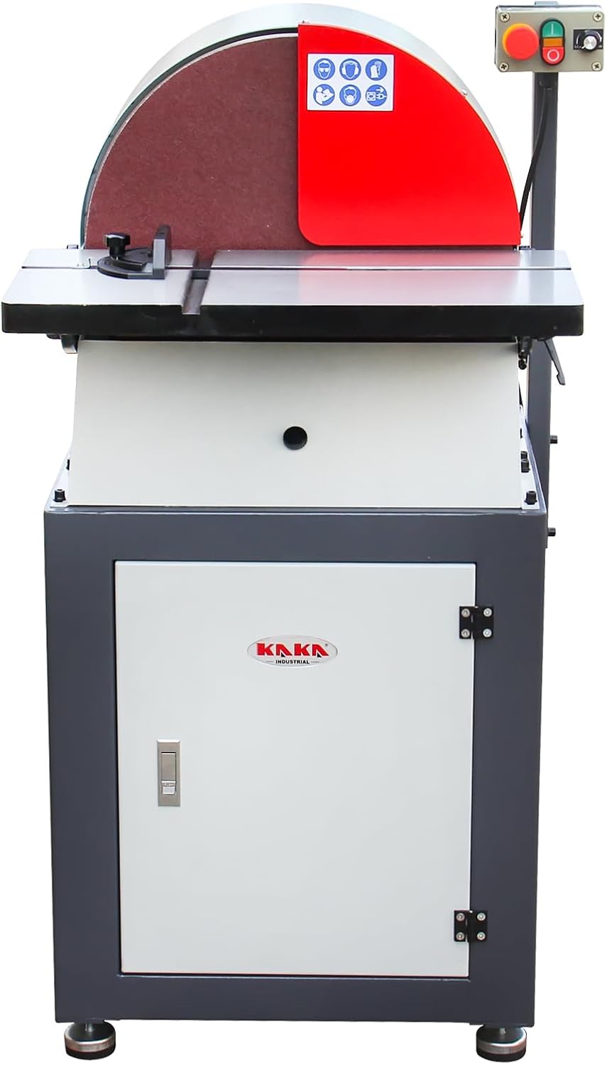 4 x 24 Belt & Oscillating Spindle Sander, KAKA INDUSTRIAL WS-100D | 5 sanding sleeves included