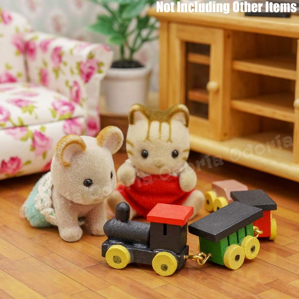Odoria 1/12 Miniature Train Dollhouse Nursery Accessories