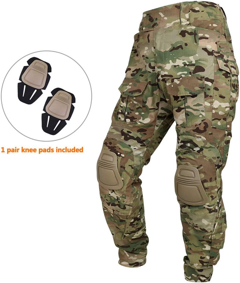 KRYDEX Tactical Men's G3 Combat Pants with Knee Pads
