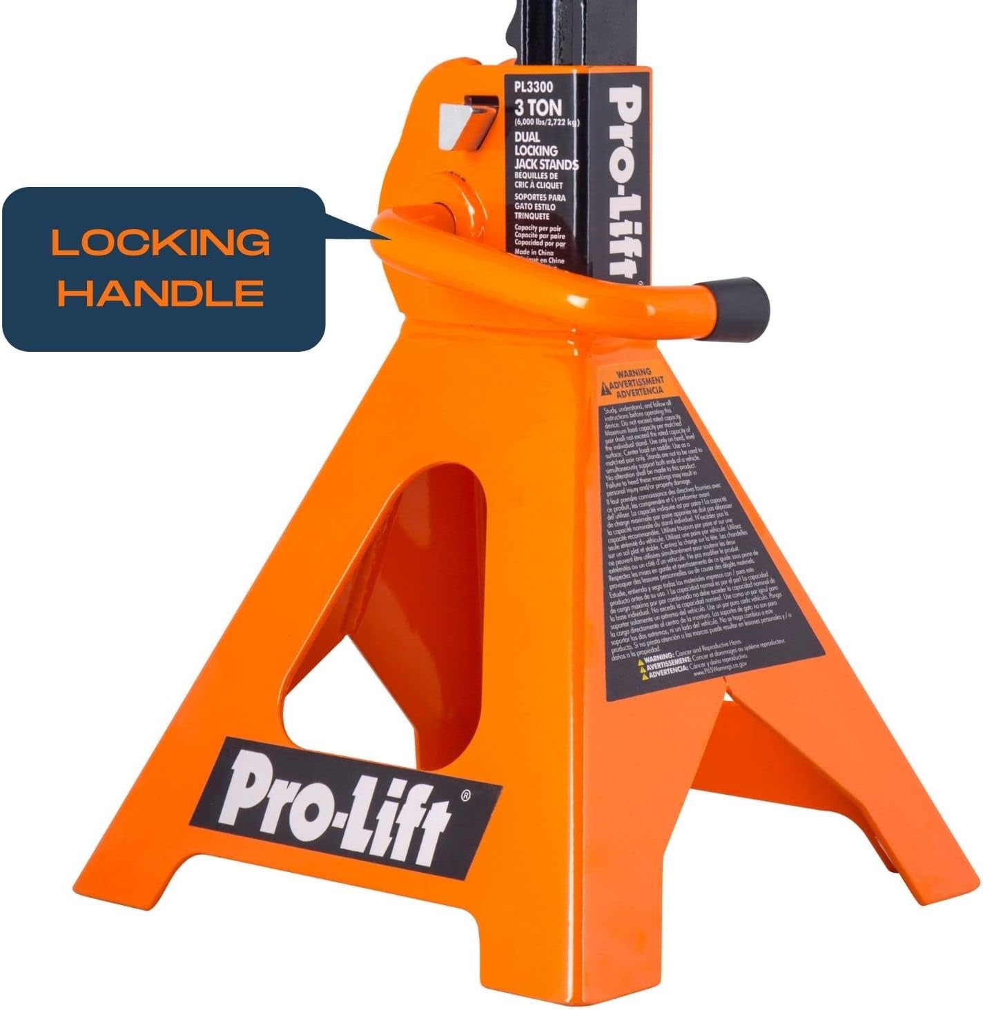 Pro-LifT T-6903D Double Pin Jack Stands - 3 Ton