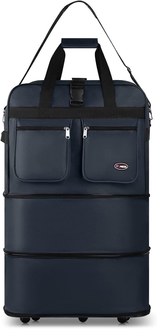 40'' Expandable Rolling Duffel Bag Suitcases w/Wheels,Foldable Luggage Bag