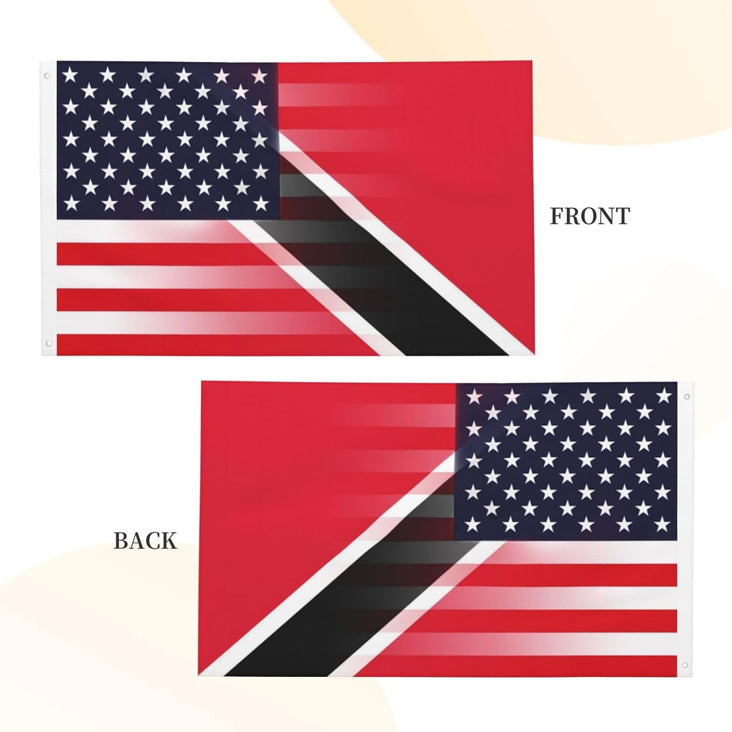 Nicaragua Nicaraguan And American Flag America USA 3x5 Ft Indoor Outdoor Decor Banner National Flags for Garden Yard Car Outside Decoration