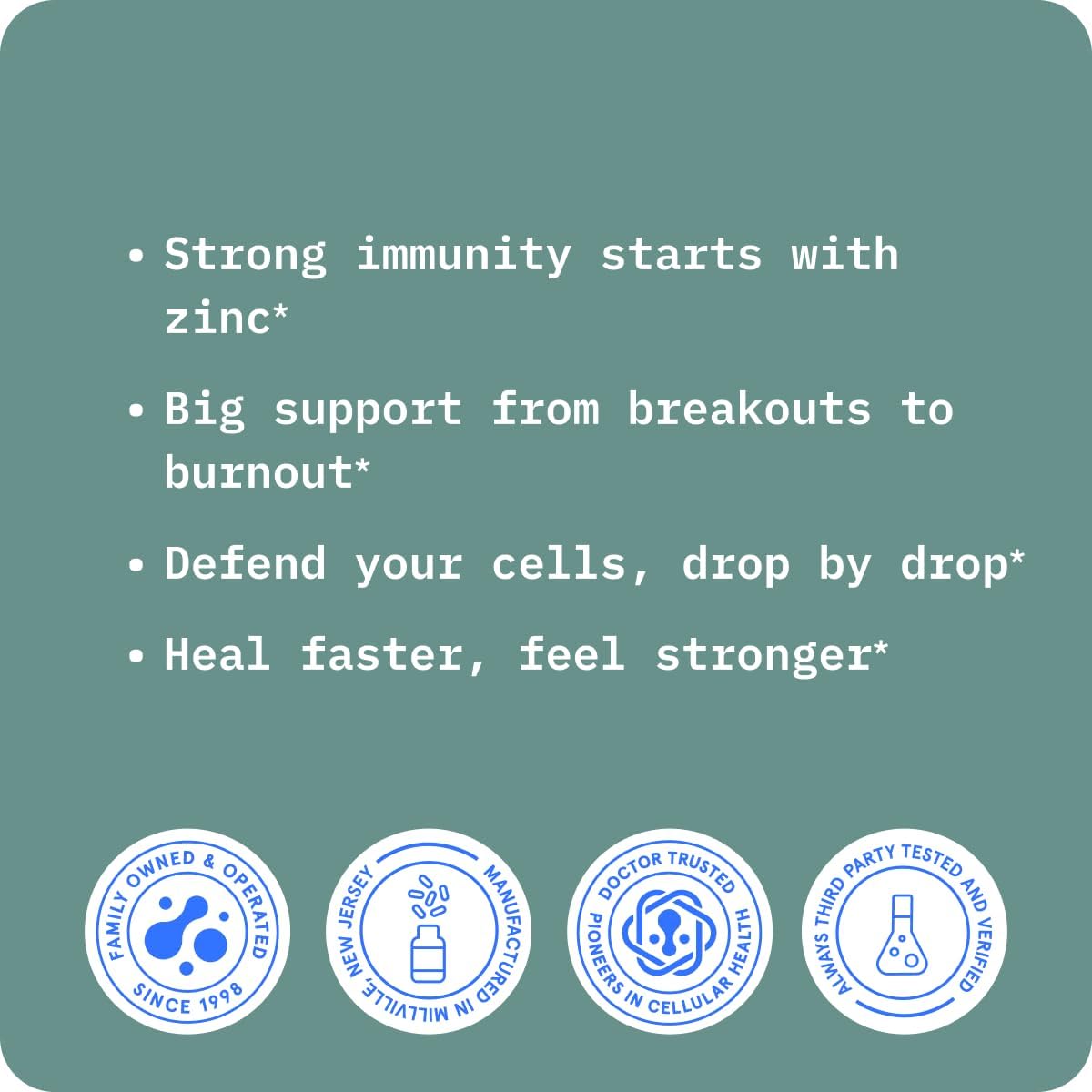 BodyBio Liquid Zinc - Concentrated Antioxidant for Immune & Cell Health | Liquid Zinc Supplement for Adults & Kids