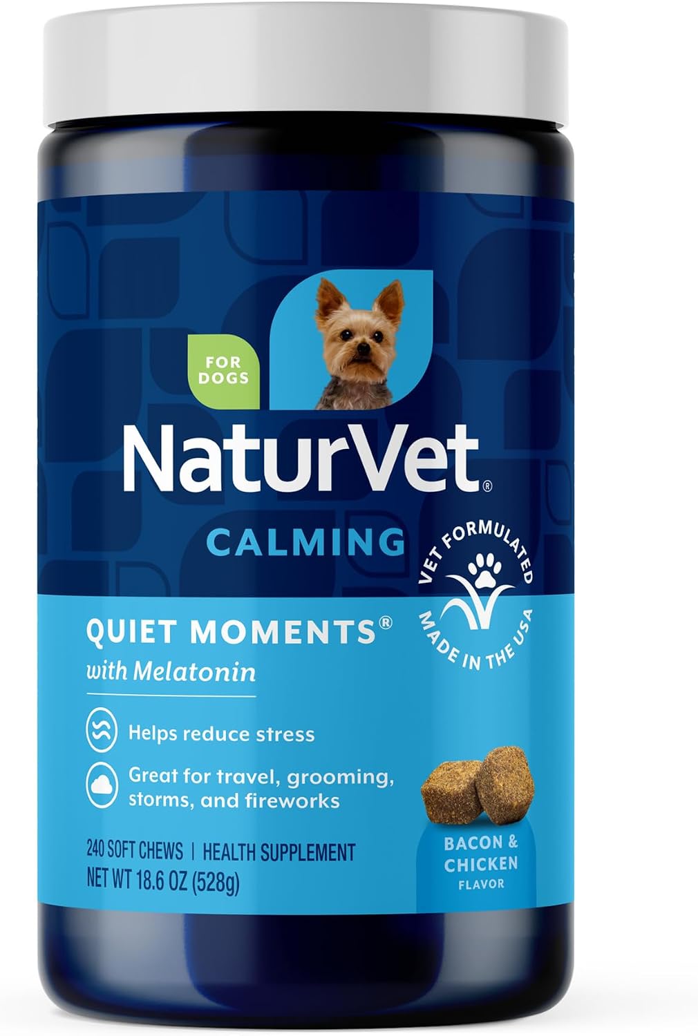 NaturVet Quiet Moments Calming Drops for Cats & Dogs - 2 Oz