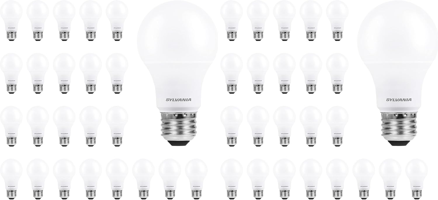 Sylvania ECO LED Light Bulb, A19, 100W Equivalent, Efficient 14.5W, 7 Year, 1450 Lumens, Frosted, 5000K, Daylight - 6 Pack (40884)