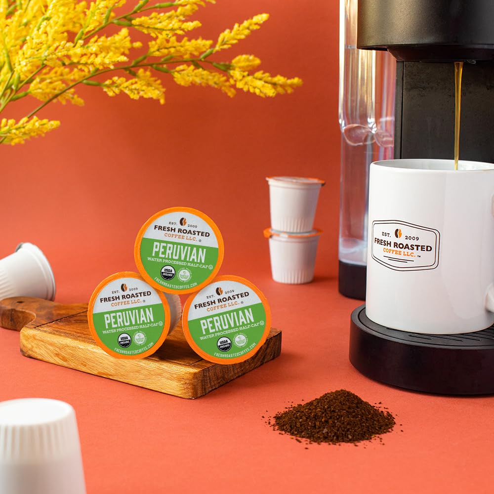 Fresh Roasted Coffee, 100% Colombian K-Cup Pods for Keurig Brewers, Medium Roast, Kosher, 96 Count Loose Pack