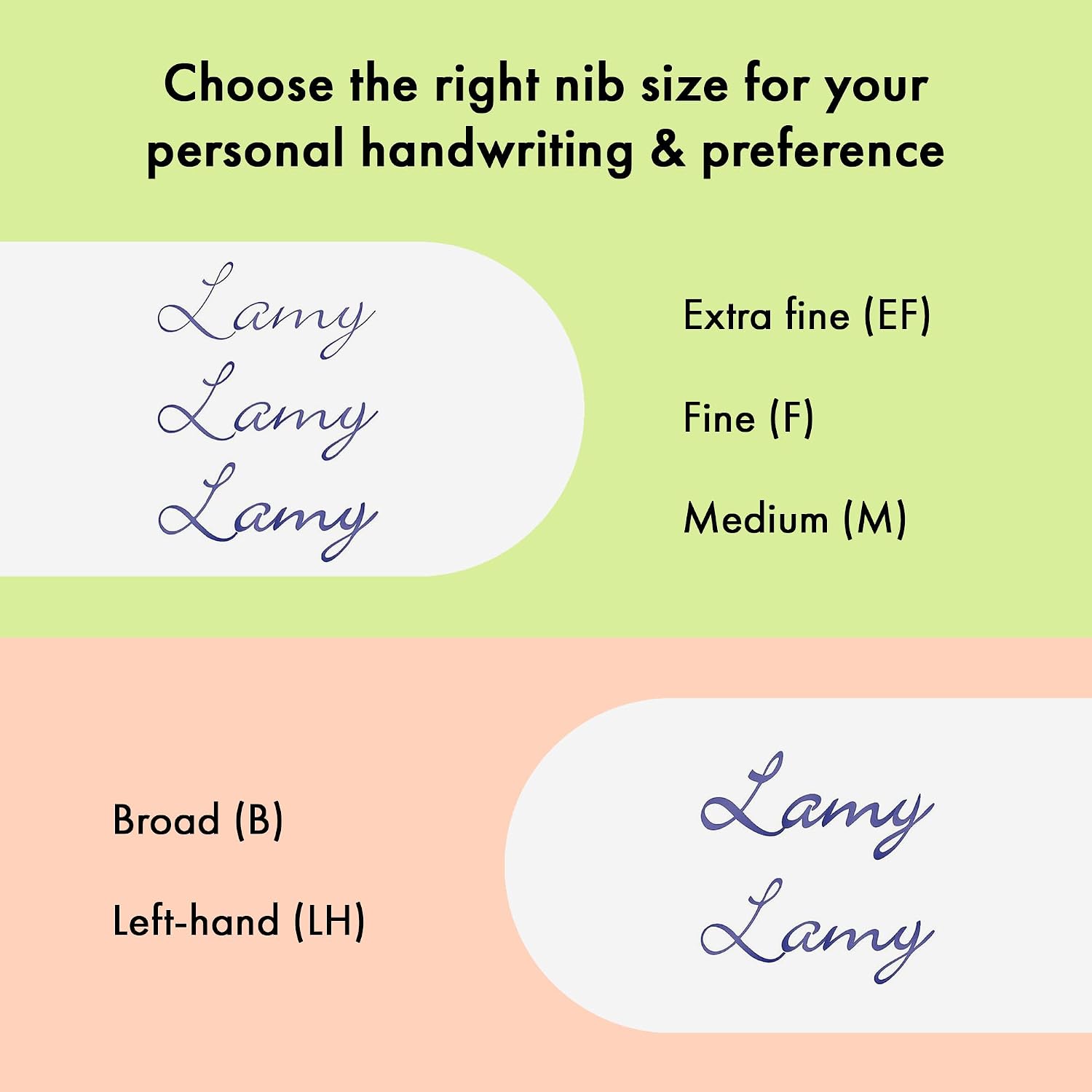 LAMY AL-star black - Fountain Pen with ergonomic grip & black Left-Handed steel nib (LH) in size M - lightweight aluminum body - including LAMY T 10 blue cartridge