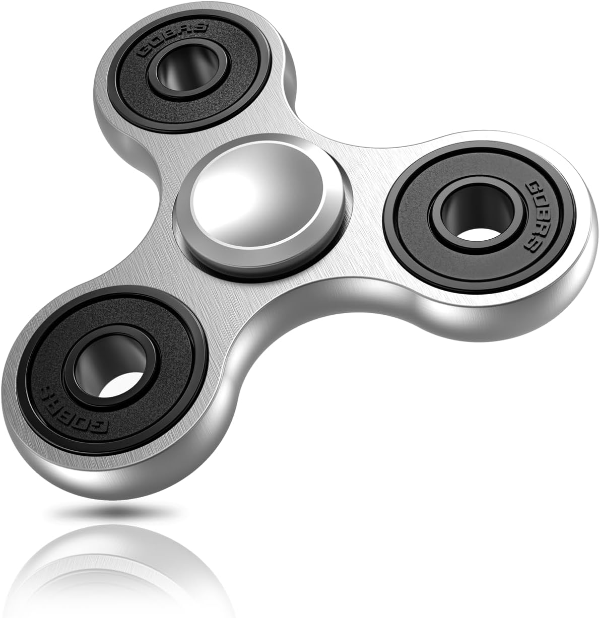 Metal Fidget Spinner Toy Long Spin Time Fidget Toys for Adults Kids | Durable Stainless Steel Bearing, Silent Spins 3-5 min