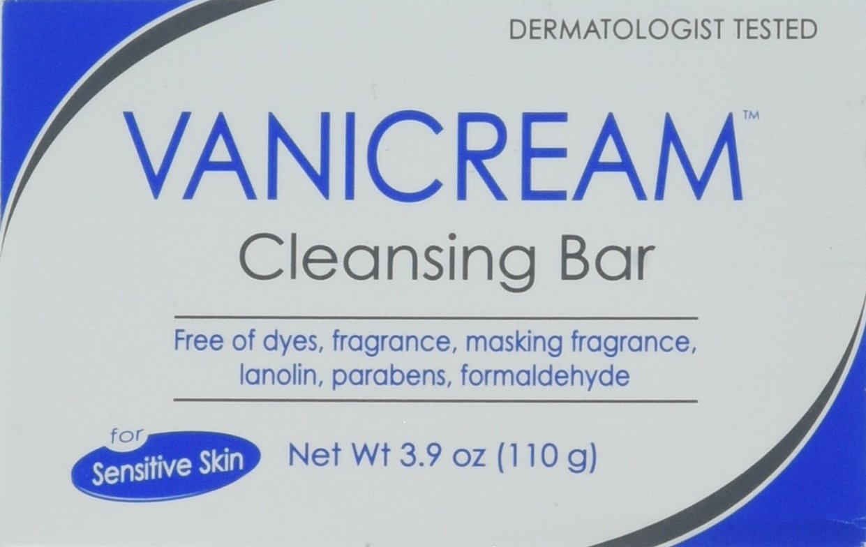 Vanicream Cleansing Bar 3.9 oz For Sensitive Skin, Pack of 4