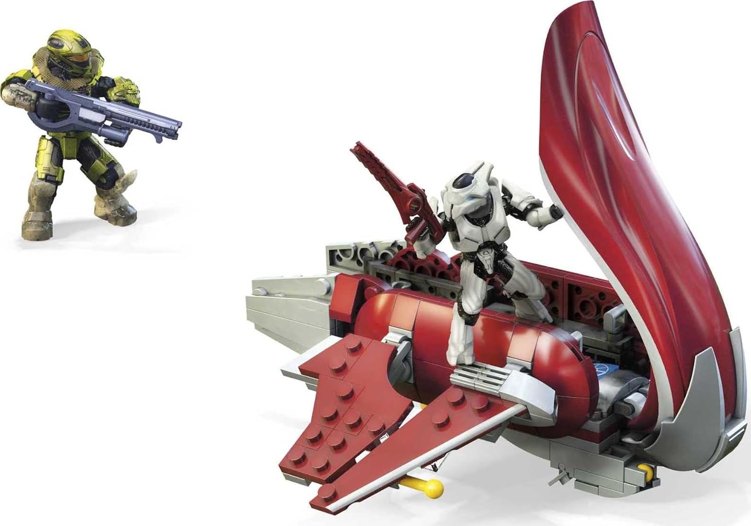 Mega Construx Halo Banshee Breakout Vehicle Halo Infinite Construction Set with Spartan Recon Character Figure, Building Toys for Kids
