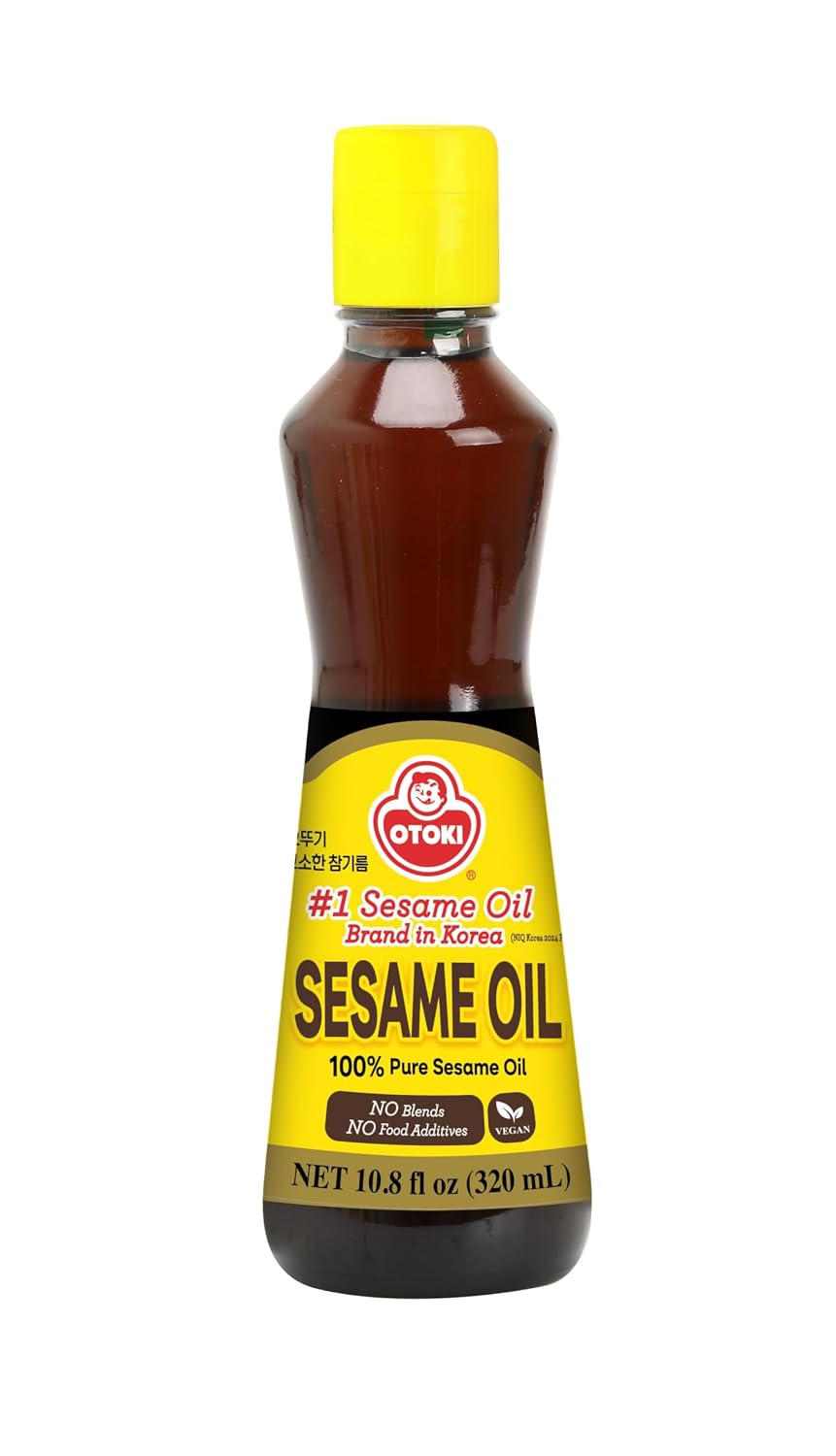 OTOKI 100% Pure Roasted Sesame Oil 1650ml (56 fl oz) – Authentic Korean Toasted Sesame Seed Oil, Deep Nutty Aroma Finishing Oil for Bibimbap, Stir Fry & Marinade
