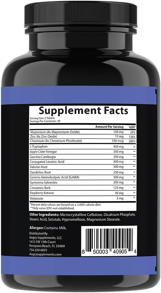 Garcinia Cambogia PM Weight Loss Sleep, All Natural Supplement w/Valerian Root & Melatonin to Help Burn Fat Overnight, Night Time Appetite Suppressant