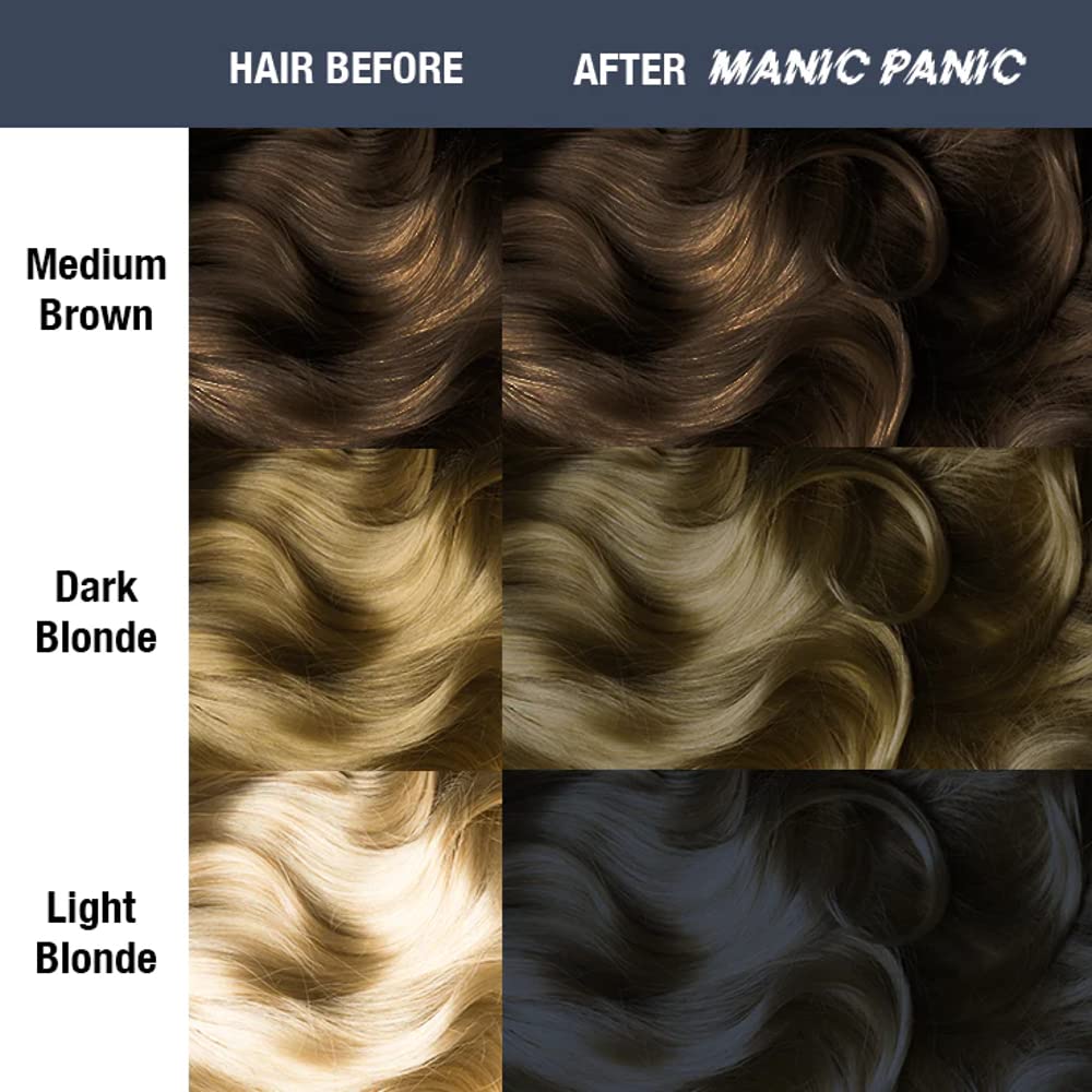 MANIC PANIC Cotton Candy Pink Hair Color - Amplified - Semi Permanent Hair Dye - Bright Pink Cool Toned Color - Glows in Blacklight - Vegan, PPD & Ammonia-Free - For Coloring Hair on Women & Men