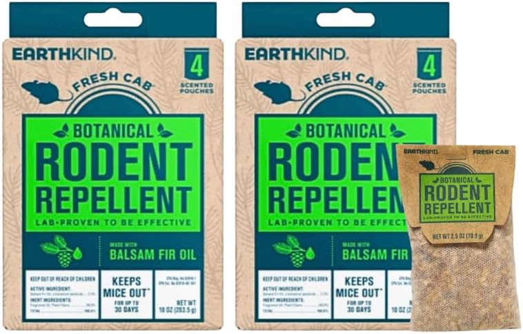 Rodent Repellent; Quickly Repelling Pests from Treated Areas; Preventing Re-Infestation for up To 3 Months; Safe for Children, Pets and the Environment; Non-Toxic; 8-Scent Pouches