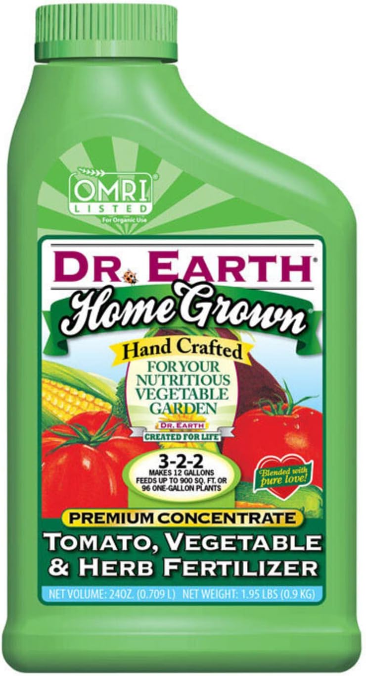 Dr. Earth Home Grown Tomato Vegetable & Herb Organic 3-2-2 Plant Fertilizer 24 Oz. Concentrate