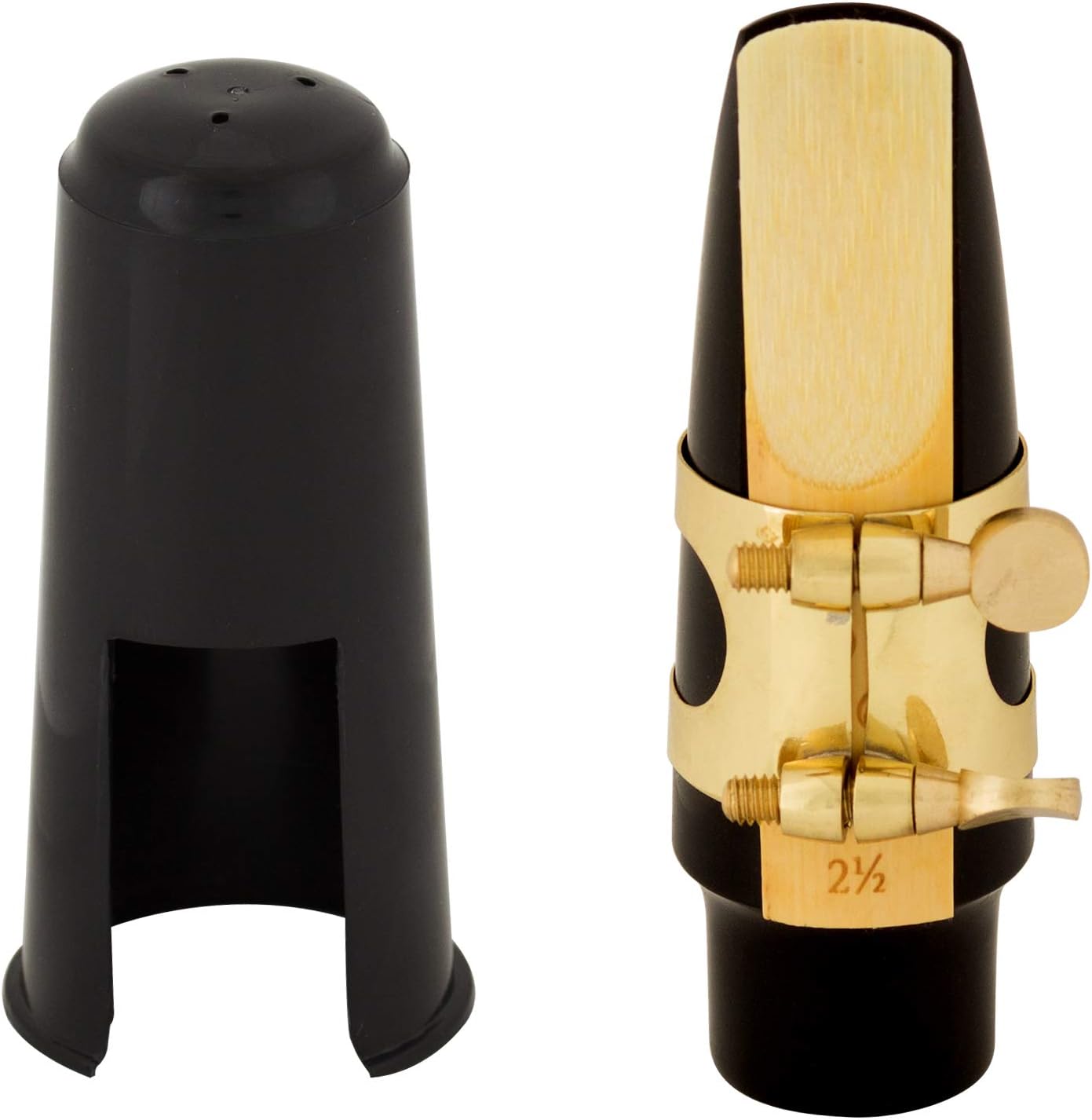 Cecilio 4C Alto Saxophone Mouthpiece with Ligature, Reed & Cap