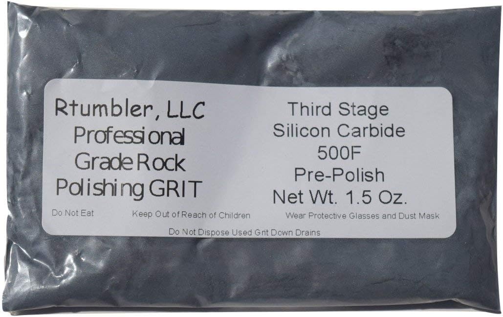 Rock Tumbler Grit for 3 Pound Tumbler by RTumbler Professional Grade Rock Polishing Grit
