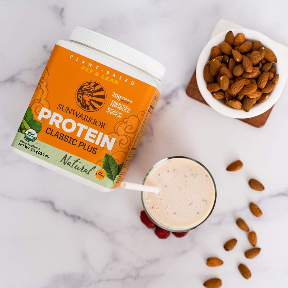 Clean Vegan Protein Powder Vanilla | Organic Protein Powder Plant Based Formula with 5 Superfood Blend Sprouted & Fermented | Non-GMO Low Carb Soy Dairy & Gluten Free (Vanilla, 30 Servings)