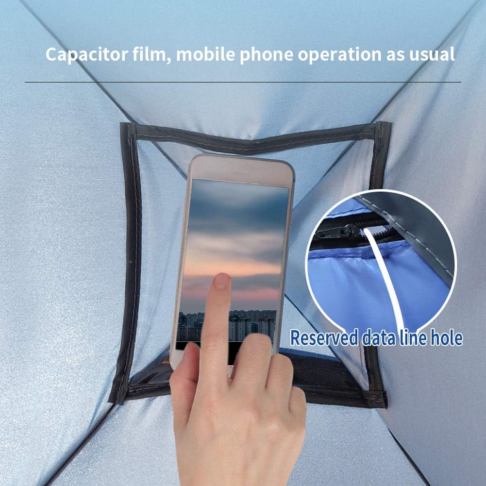 Beach Sun Shelter, Instant Sun Protection Canopy with Zippered, Beach Lounge Chair Boat