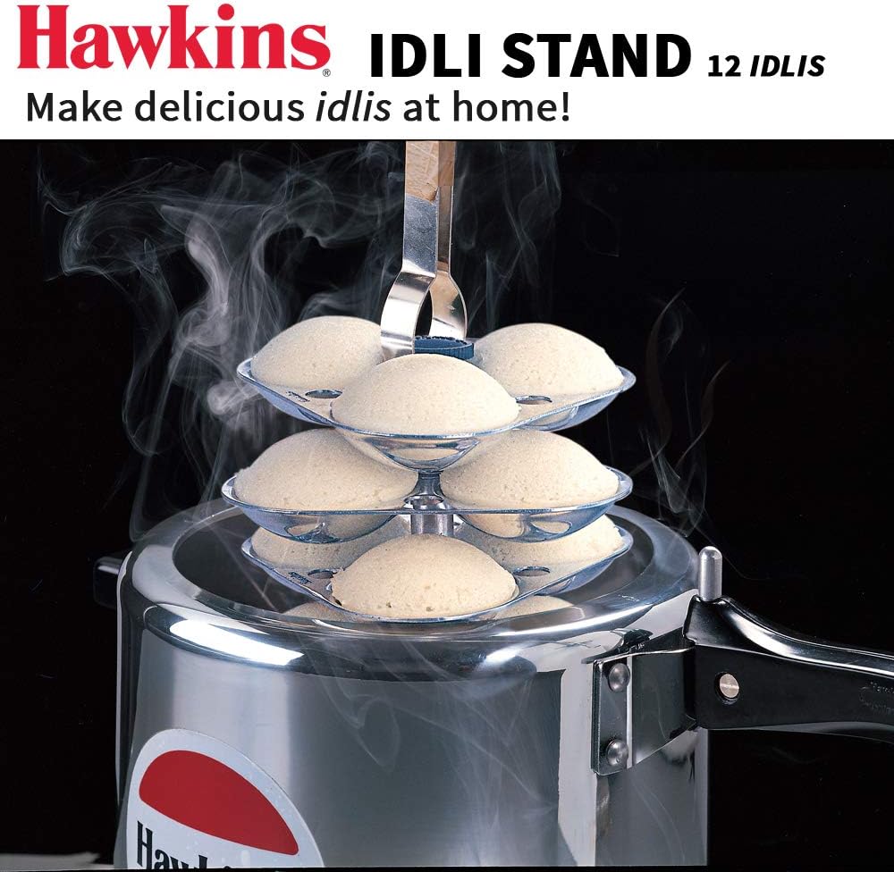 Hawkins Idli Stand for Pressure Cooker, 5-Liter, Small, Metallic