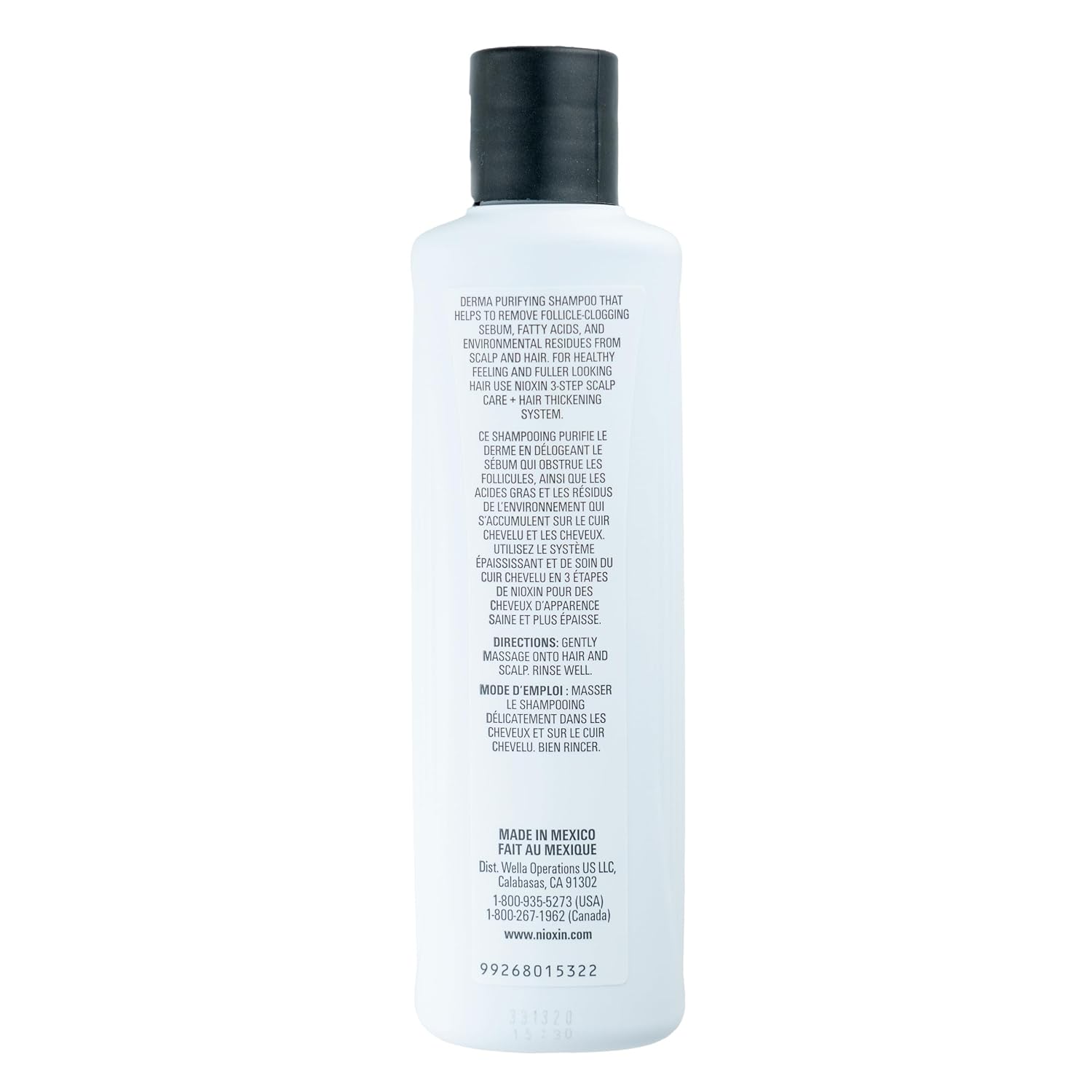 NIOXIN System 2 | Scalp Care | Shampoo | Hair Thickening | For Natural Hair | Scalp Health | For Natural Hair with Progressed Thinning | Cleanse & Boost Hair Density with Niacinamide & Biotin