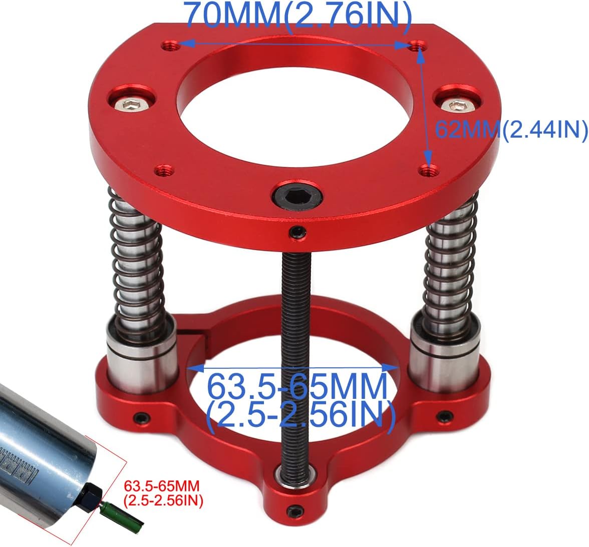 Aluminium Router Table Insert Plate And Router Lift for 65mm Diameter Universal Trimming Machine