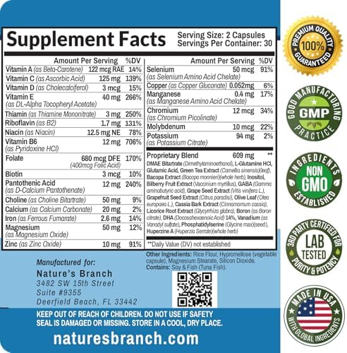 40-in-1 Brain Booster Supplement for Focus, Memory, Clarity