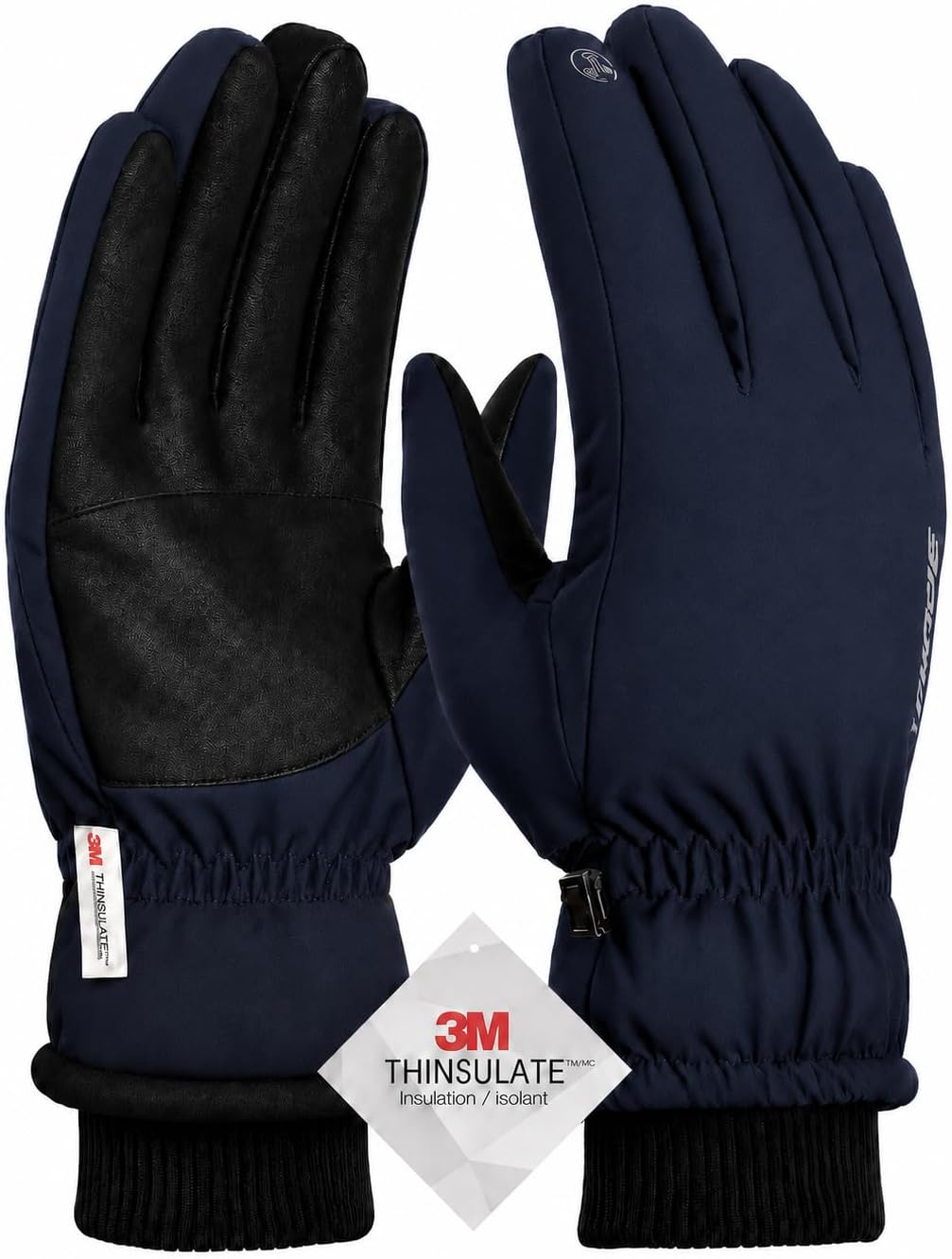 TRENDOUX Winter Gloves for Men Warm: 3M Thinsulate -20℉ Windproof Waterproof Ski Women Glove with Touchscreen Thermal Lining Anti-Slip for Work