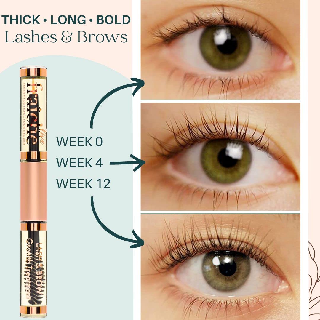 Organic Castor Oil Eyelash Growth Serum, Eyebrow Lash Serum for Hair Growth