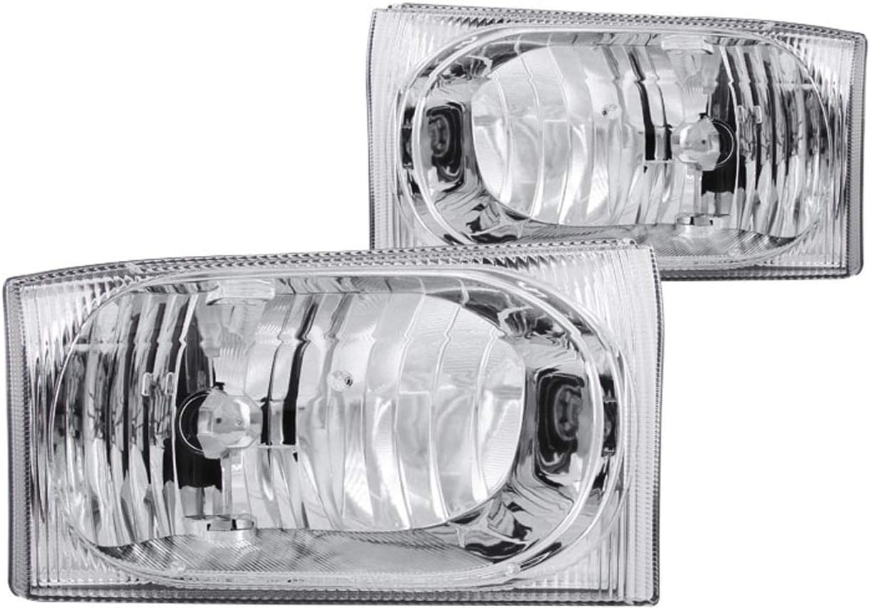 Anzo USA 111023 Ford Crystal Chrome Headlight Assembly - (Sold in Pairs)