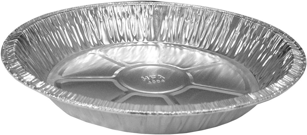 Handi-Foil 9" Aluminum Foil Pie Pan Extra-Deep -Disposable Tin Plates (Pack of 500)