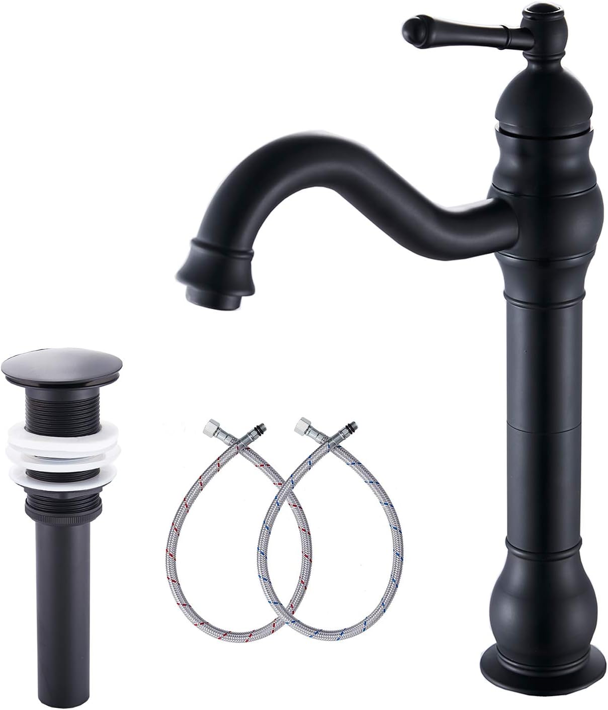 Oil Rubbed Bronze Bathroom Faucet Single Handle One Hole