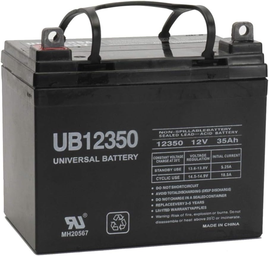 Universal Power Group 12V 35AH Battery for John Deere Lawn Garden Tractor Riding Mower SLA