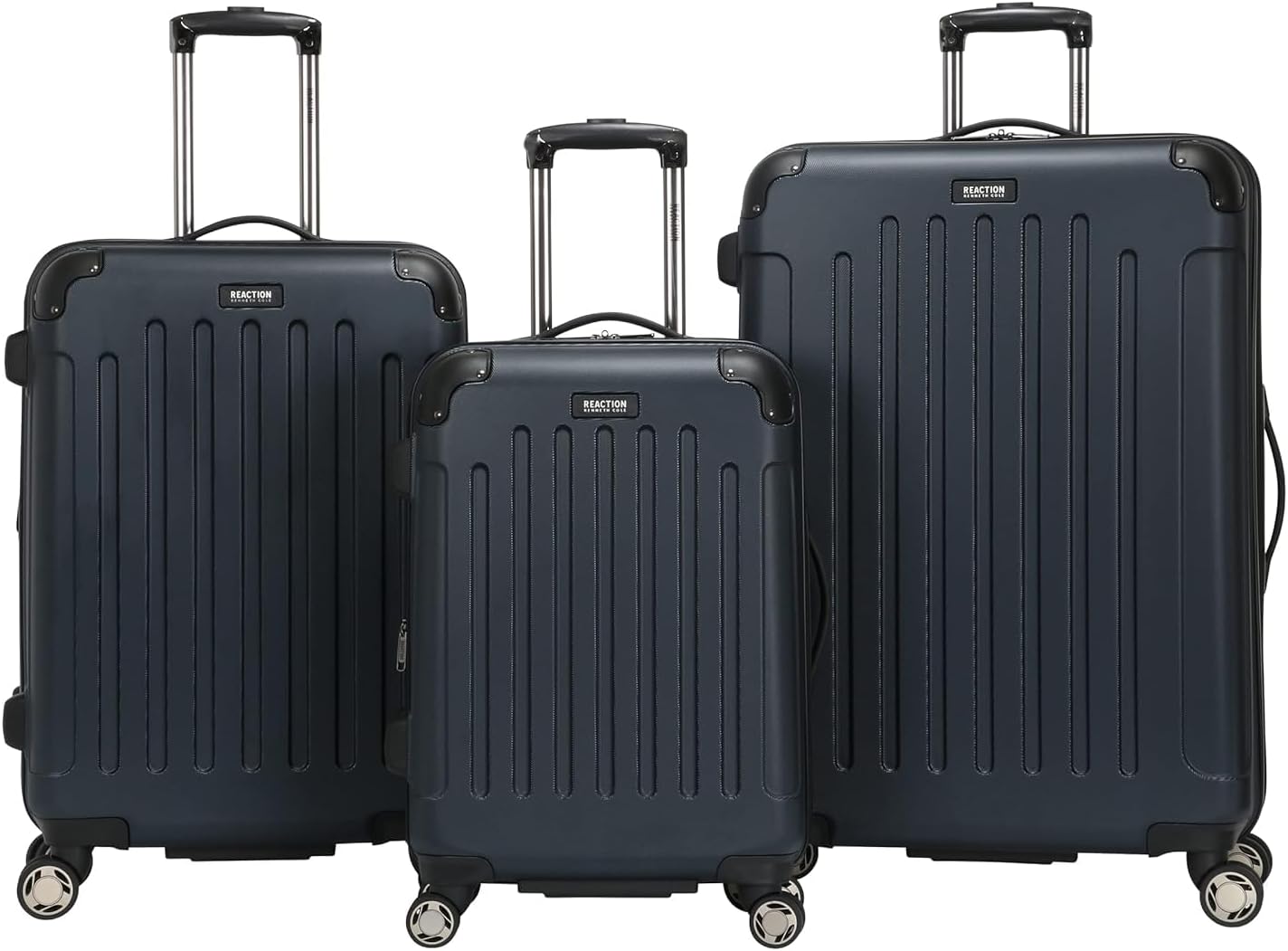 Kenneth Cole REACTION Renegade Luggage Expandable 8-Wheel Spinner Lightweight Hardside Suitcase, Champagne, 20-Inch Carry On