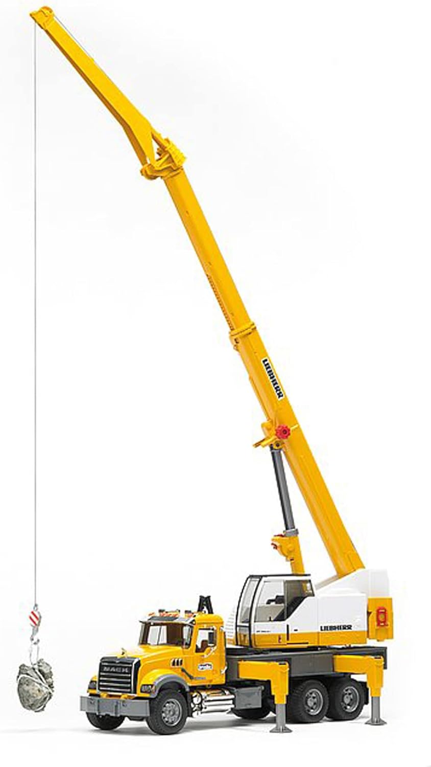Bruder 02818 Mack Granite Liebherr Crane Truck