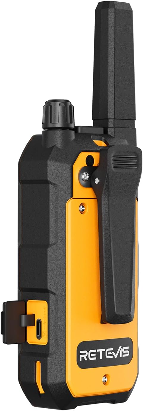 Retevis RB48A IP67 Waterproof Walkie Talkies Long Range Adults | for Manufacturing Construction, Heavy Duty 2 Way Radio, Noise Reduction, Large PTT